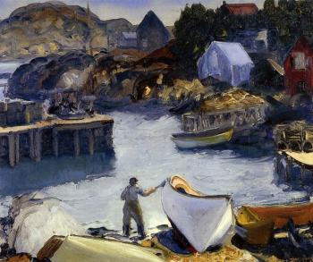 喬治 貝洛斯 Cleaning His Lobster Boat 喬治 貝洛斯 Cleaning His Lobster Boat